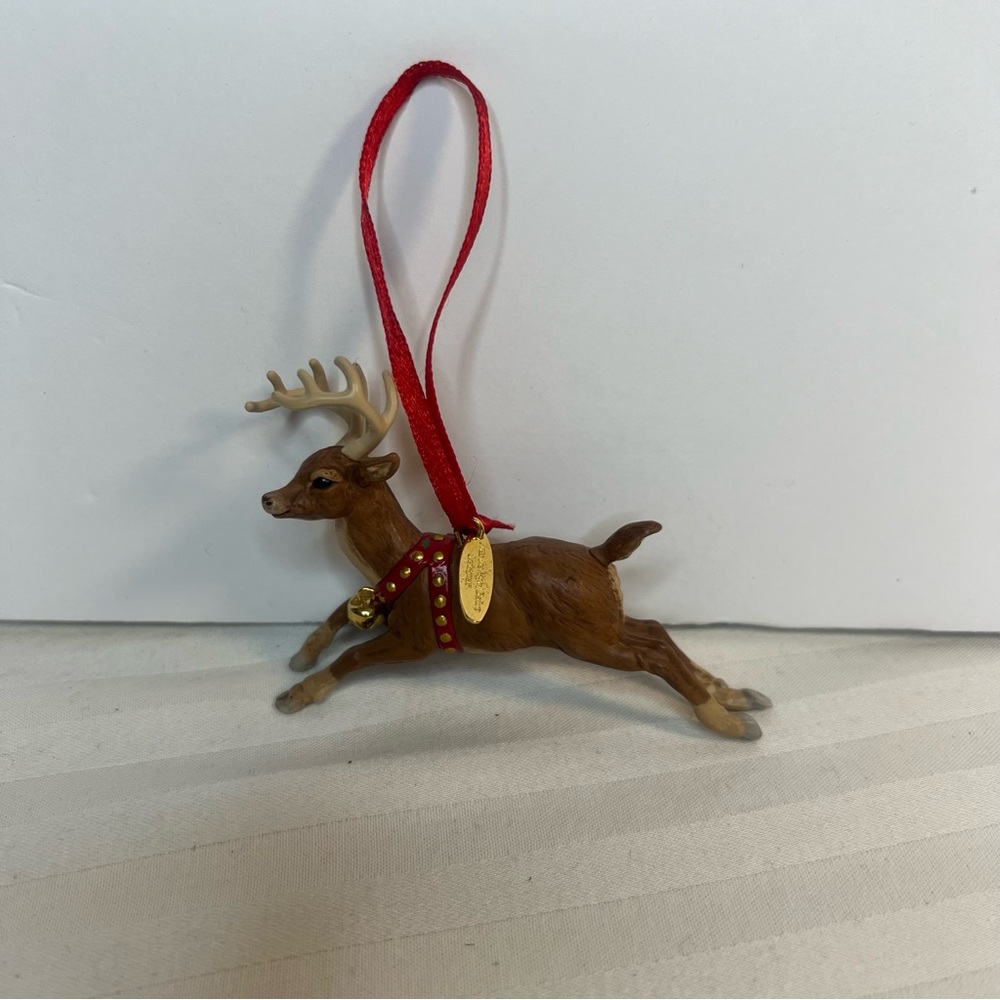 Hallmark keepsake Ornament Reindeer w/Bell Twas The Night Before Christmas 2001 - Picture 8 of 8
